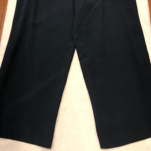 Worth New York Blue 100% Silk Woven Side Zip Flat Front Dress Pants, Size 16 - Picture 3 of 5